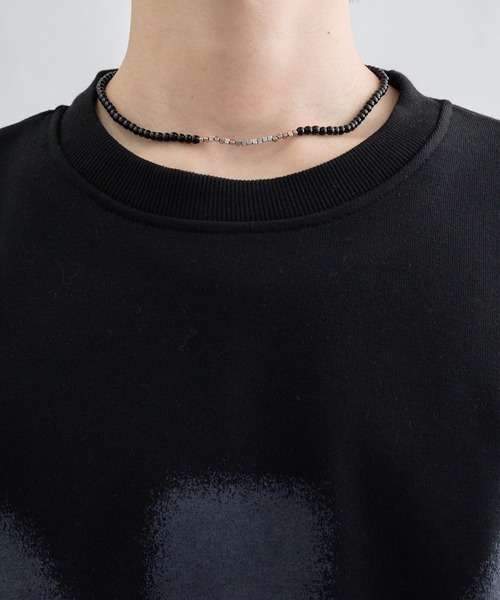 EPNK(イーピーエヌケー)の「Spraygraphic sweatshirts / スプレーグラフィックスウェットシャツ(スウェット・メンズ・ブラック/杢グレー・LARGE/MEDIUM/SMALL)」の3枚目の写真