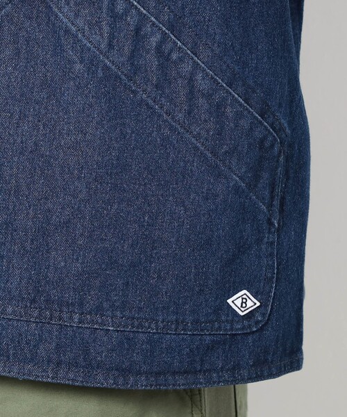 Grand PARK（グランドパーク）の「BROOKLYN OVERALLデニムカバーオール（デニムジャケット・メンズ・ネイビー/ブルー・L/M）」の10枚目の写真