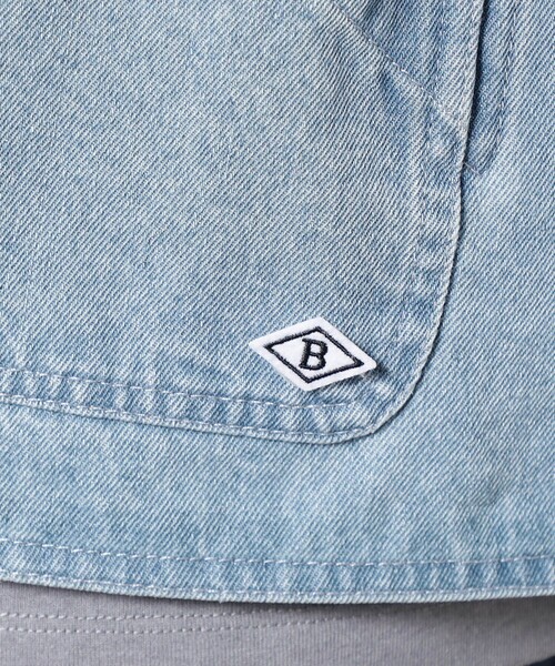 Grand PARK（グランドパーク）の「BROOKLYN OVERALLデニムカバーオール（デニムジャケット・メンズ・ネイビー/ブルー・L/M）」の14枚目の写真