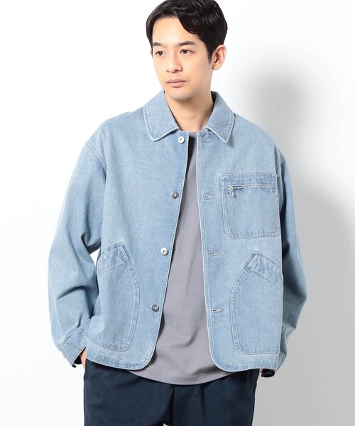 BROOKLYN OVERALL（ブルックリンオーバーオール）の「BROOKLYN OVERALLデニムカバーオール（デニムジャケット・メンズ・ネイビー/ブルー・L/M）」の19枚目の写真