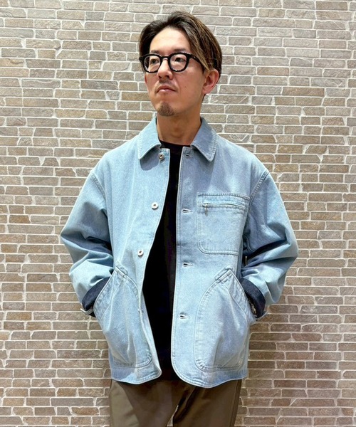BROOKLYN OVERALL（ブルックリンオーバーオール）の「BROOKLYN OVERALLデニムカバーオール（デニムジャケット・メンズ・ネイビー/ブルー・L/M）」の21枚目の写真