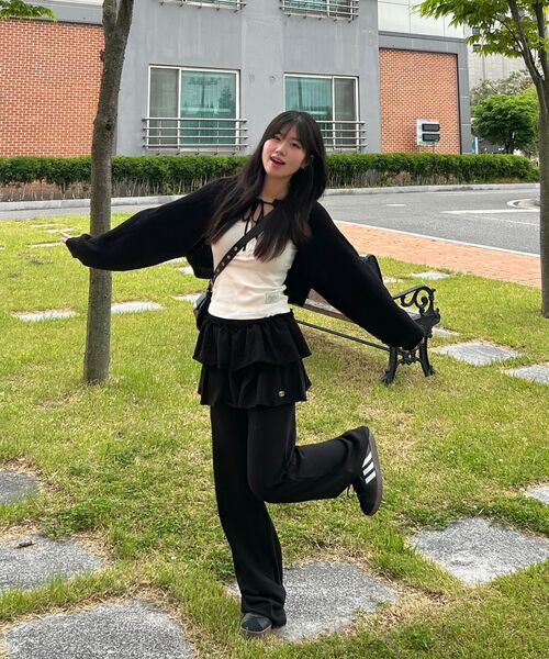 HAVISM（ヘビズム）の「レイヤードスウェットスカートパンツ（ブラック）（スウェットパンツ・レディース・その他・ONE SIZE）」の19枚目の写真
