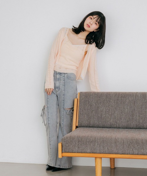 Heather（ヘザー）の「スリットタイトデニムパンツ　654878（デニムパンツ・レディース・ワンウォッシュ/グレー/ライトブルー・M/S）」の11枚目の写真