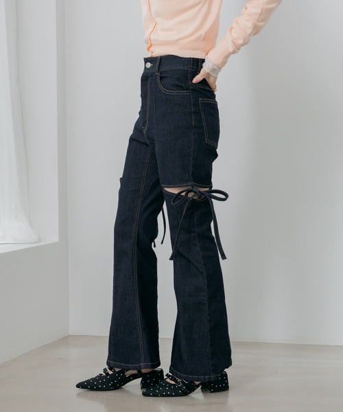 Heather（ヘザー）の「スリットタイトデニムパンツ　654878（デニムパンツ・レディース・ワンウォッシュ/グレー/ライトブルー・M/S）」の19枚目の写真