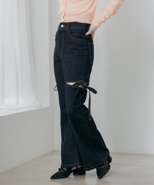 Heather（ヘザー）の「スリットタイトデニムパンツ　654878（デニムパンツ・レディース・ワンウォッシュ/グレー/ライトブルー・M/S）」の20枚目の写真