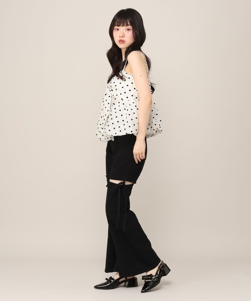 Heather(ヘザー)の「【身長別デニム】スリットタイトデニムパンツ 654878(デニムパンツ・レディース・ワンウォッシュ/グレー/ライトブルー・M/S/LONG/XS)」の5枚目の写真