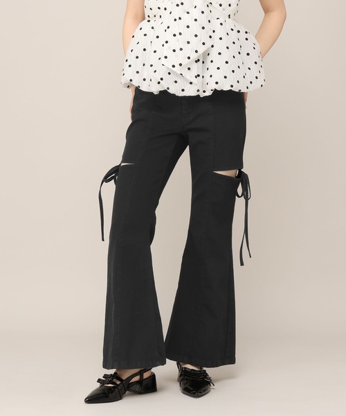 Heather(ヘザー)の「【身長別デニム】スリットタイトデニムパンツ 654878(デニムパンツ・レディース・ワンウォッシュ/グレー/ライトブルー・M/S/LONG/XS)」の7枚目の写真