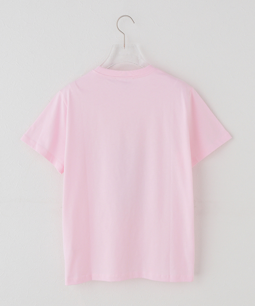 GANNI(ガニー)の「GANNI / ガニー Basic cotton Jersey T-shirt Cowboy(Tシャツ/カットソー・レディース・ピンク・SMALL)」の2枚目の写真