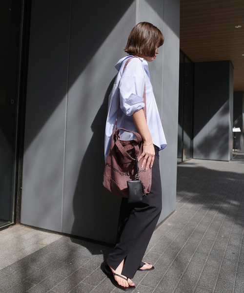 CONTROL FREAK / CTFK(コントロールフリーク)の「CONTROL FREAK/コントロール フリーク WASHED LOGOトート(トートバッグ・レディース・ブラウン/ネイビー・FREE)」の7枚目の写真