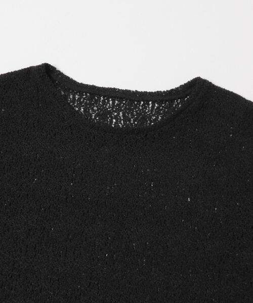 URBAN RESEARCH DOORS（アーバンリサーチドアーズ）の「カーリーラッセルレースロングスリーブTシャツ | レースインナー/レースT/甘め/ロンT（Tシャツ/カットソー・レディース・オフホワイト/ブラック・FREE）」の18枚目の写真