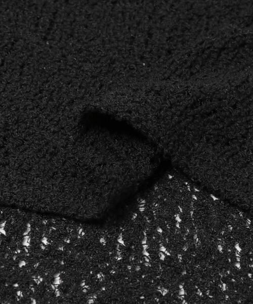 URBAN RESEARCH DOORS（アーバンリサーチドアーズ）の「カーリーラッセルレースロングスリーブTシャツ | レースインナー/レースT/甘め/ロンT（Tシャツ/カットソー・レディース・オフホワイト/ブラック・FREE）」の19枚目の写真