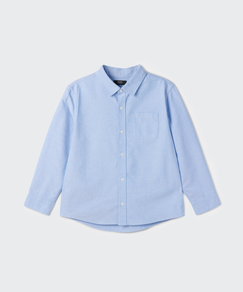 MUSINSA STANDARD KIDS（ムシンサスタンダードキッズ）の「リラックスドオックスフォードシャツ[ブルー]（シャツ/ブラウス・レディース・その他・110/120/130/140/150/160）」の6枚目の写真