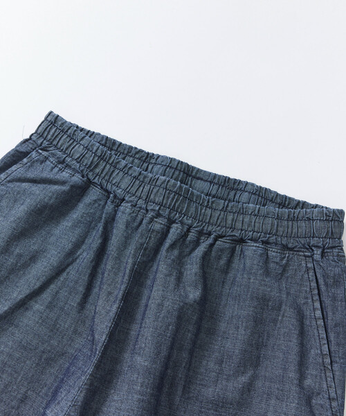 HINSON（ヒンソン）の「HINSON/ヒンソン シャンブレー リラックスイージーパンツ（その他パンツ・メンズ・ネイビー/ナチュラル・LARGE/MEDIUM）」の4枚目の写真