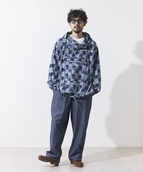 HINSON（ヒンソン）の「HINSON/ヒンソン シャンブレー リラックスイージーパンツ（その他パンツ・メンズ・ネイビー/ナチュラル・LARGE/MEDIUM）」の14枚目の写真