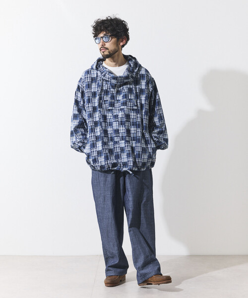 HINSON（ヒンソン）の「HINSON/ヒンソン シャンブレー リラックスイージーパンツ（その他パンツ・メンズ・ネイビー/ナチュラル・LARGE/MEDIUM）」の15枚目の写真