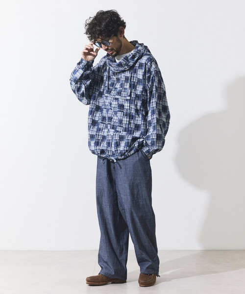 HINSON（ヒンソン）の「HINSON/ヒンソン シャンブレー リラックスイージーパンツ（その他パンツ・メンズ・ネイビー/ナチュラル・LARGE/MEDIUM）」の17枚目の写真