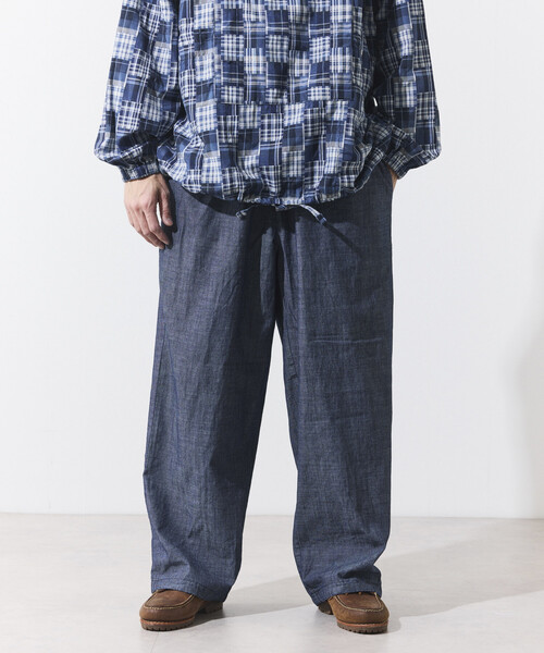 HINSON（ヒンソン）の「HINSON/ヒンソン シャンブレー リラックスイージーパンツ（その他パンツ・メンズ・ネイビー/ナチュラル・LARGE/MEDIUM）」の19枚目の写真