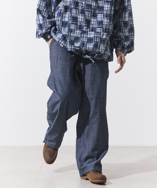 HINSON（ヒンソン）の「HINSON/ヒンソン シャンブレー リラックスイージーパンツ（その他パンツ・メンズ・ネイビー/ナチュラル・LARGE/MEDIUM）」の21枚目の写真