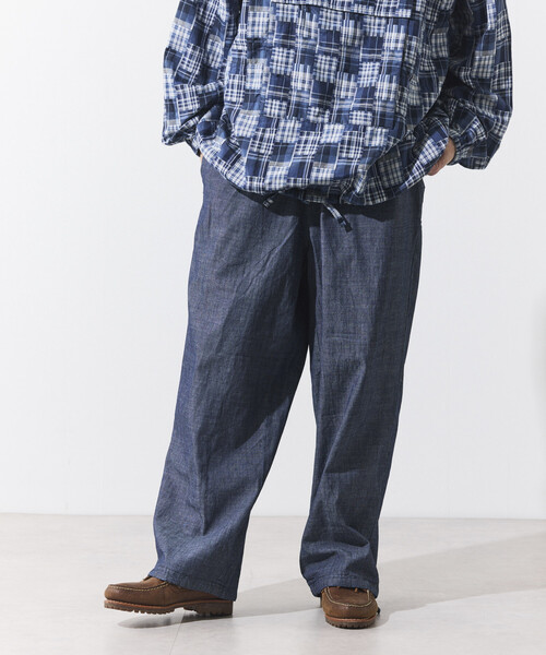 HINSON（ヒンソン）の「HINSON/ヒンソン シャンブレー リラックスイージーパンツ（その他パンツ・メンズ・ネイビー/ナチュラル・LARGE/MEDIUM）」の22枚目の写真