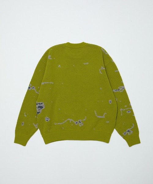 BAL（バル）の「JACQUARD PATTERN CREWNECK SWEATER（ニット/セーター・メンズ・ブラック/グリーン/ベージュ・3/2/1）」の14枚目の写真
