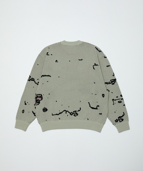 BAL（バル）の「JACQUARD PATTERN CREWNECK SWEATER（ニット/セーター・メンズ・ブラック/グリーン/ベージュ・3/2/1）」の16枚目の写真