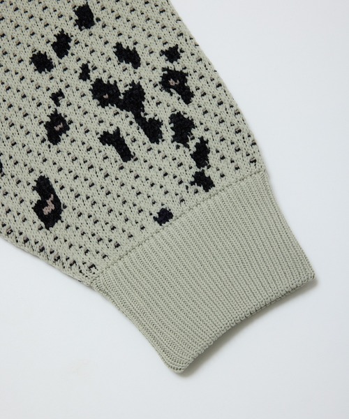 BAL（バル）の「JACQUARD PATTERN CREWNECK SWEATER（ニット/セーター・メンズ・ブラック/グリーン/ベージュ・3/2/1）」の19枚目の写真