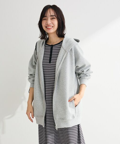 Green　Parks（グリーンパークス）の「ヘンリーネックワンピース（ワンピース・レディース・ブラック/ブルー系その他/グレー系その他4・FREE）」の11枚目の写真