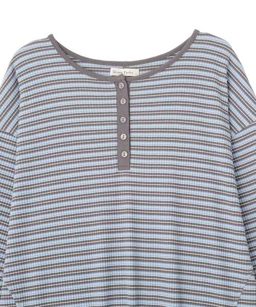 Green　Parks（グリーンパークス）の「ヘンリーネックワンピース（ワンピース・レディース・ブラック/ブルー系その他/グレー系その他4・FREE）」の17枚目の写真