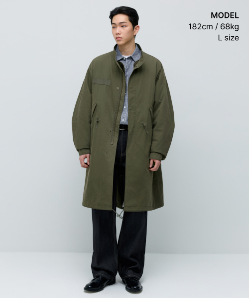 MUSINSA STANDARD（ムシンサスタンダード）の「M-65フィッシュテールパーカー [カーキ]（ミリタリージャケット・メンズ・その他・LARGE/X-LARGE/2XL/MEDIUM）」の2枚目の写真