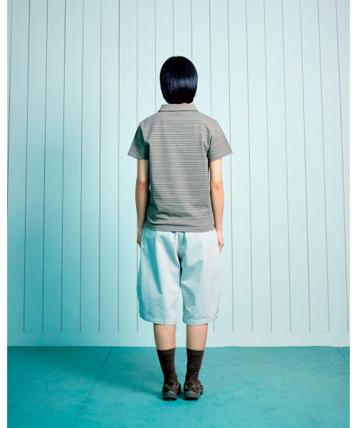 THECOLDESTMOMENT(ザコールデストモーメント)の「TCM stripe pk T (khaki brown)(ポロシャツ・レディース・その他・MEDIUM/LARGE/SMALL)」の8枚目の写真