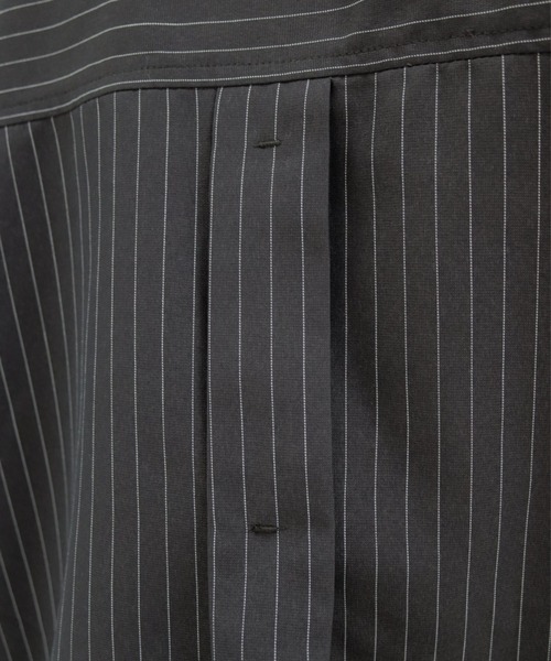 lit(リット)の「Stripe Stitch Over Shirt(シャツ/ブラウス・レディース・グレイッシュベージュ/チャコールグレー・FREE)」の20枚目の写真
