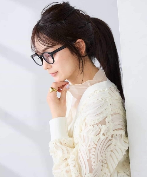 a.v.v(アーヴェヴェ)の「チュール刺繍レースカーディガン(カーディガン/ボレロ・レディース・アイボリー/ブラック・39)」の8枚目の写真