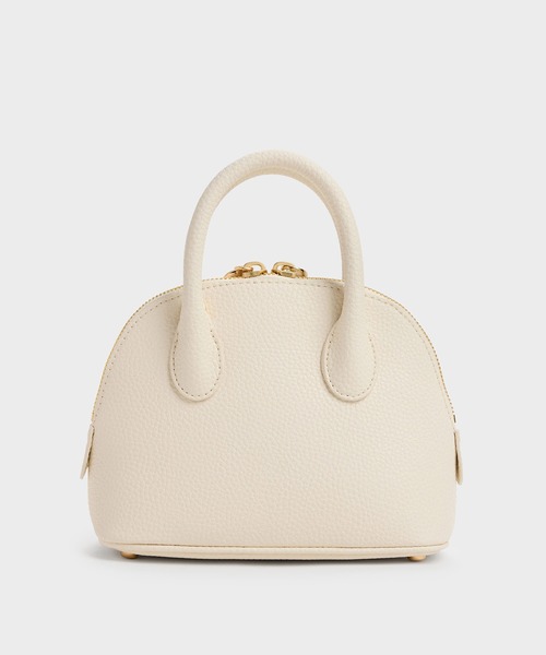 CHARLES & KEITH（チャールズ & キース）の「Beryl ベリル ボウリングバッグ（トートバッグ・レディース・ブルーグラス/クリーム/ブラック/ピンク系その他3・S）」の18枚目の写真
