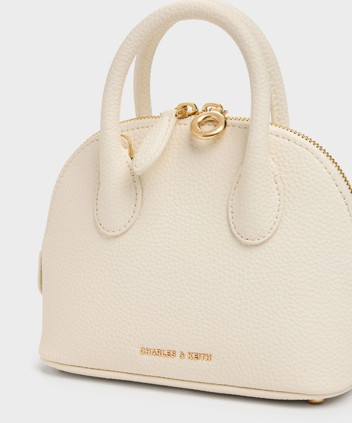 CHARLES & KEITH（チャールズ & キース）の「Beryl ベリル ボウリングバッグ（トートバッグ・レディース・ブルーグラス/クリーム/ブラック/ピンク系その他3・S）」の19枚目の写真