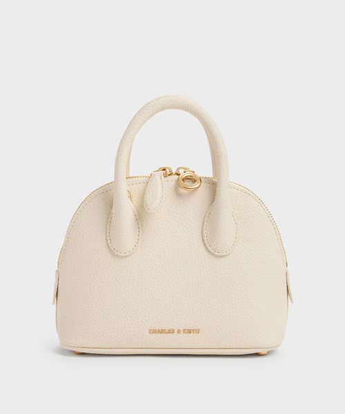 CHARLES & KEITH（チャールズ & キース）の「Beryl ベリル ボウリングバッグ（トートバッグ・レディース・ブルーグラス/クリーム/ブラック/ピンク系その他3・S）」の16枚目の写真