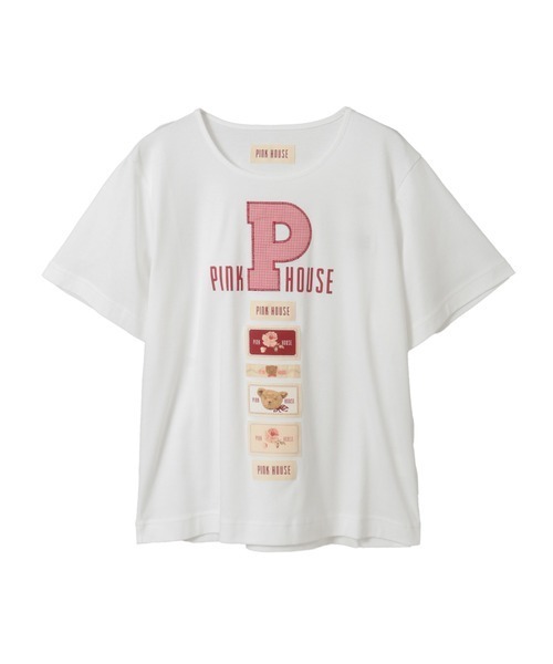 セール】Pロゴアップリケ＆ネームワッペン使いカットソー（Tシャツ