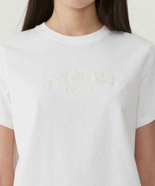 COVERNAT WOMAN(カバーナットウーマン)の「ウーマンレースアーチクーパーロゴTシャツホワイト(Tシャツ/カットソー・レディース・その他・LARGE/WS/WM)」の7枚目の写真