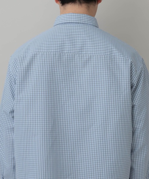 RAGEBLUE(レイジブルー)の「Cropped Check Shirt/ミニチェック柄クロップドシャツ(シャツ/ブラウス・メンズ・ネイビー/ライトブルー・LARGE/MEDIUM)」の17枚目の写真