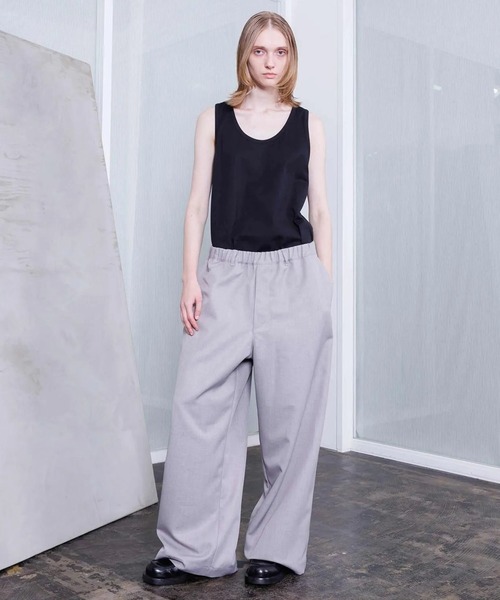VOAAOV(ヴォアーブ)の「【VOAAOV】 ROUTINE Wide Easy Pants(その他パンツ・メンズ・ブラック/ベージュ/ネイビー/ライトグレー・0/1/2)」の2枚目の写真