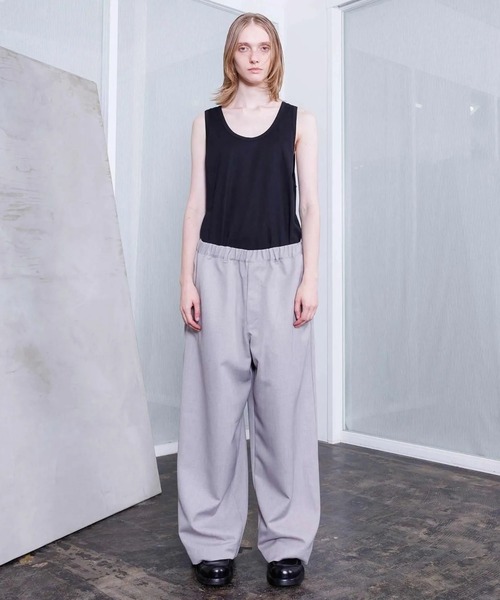 VOAAOV(ヴォアーブ)の「【VOAAOV】 ROUTINE Wide Easy Pants(その他パンツ・メンズ・ブラック/ベージュ/ネイビー/ライトグレー・0/1/2)」の6枚目の写真