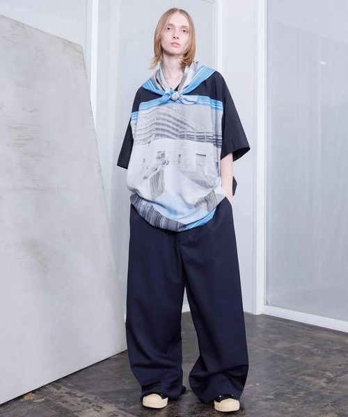 VOAAOV(ヴォアーブ)の「【VOAAOV】 ROUTINE Wide Easy Pants(その他パンツ・メンズ・ブラック/ベージュ/ネイビー/ライトグレー・0/1/2)」の12枚目の写真