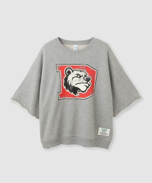 DISCUS（ディスカス）の「DISCUS カレッジロゴプリントワイドスウェットTシャツ（Tシャツ/カットソー・レディース・サックスブルー/ブラック/杢グレー・M）」の14枚目の写真