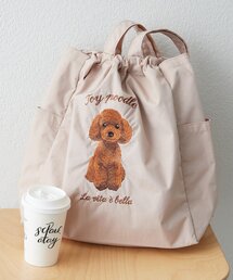 Remind me and forever（リマインドミーアンドフォーエバー）の「【お散歩にもぴったり♪】アニマル刺繍巾着トートバッグ（トートバッグ）」