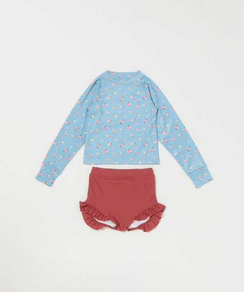 LOWRYS FARM（ローリーズファーム）の「ＳＷＩＭ／フラワーＳＥＴＵＰ　 643079（水着・キッズ・アイボリー/ブルー/レッド・130cm/120cm/110cm）」の2枚目の写真