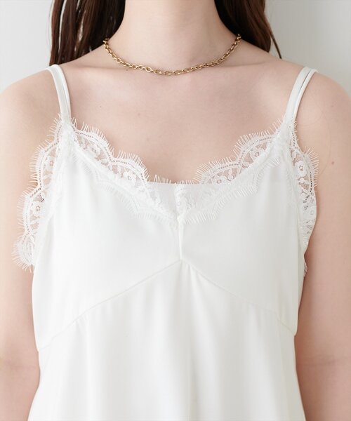 natural couture(ナチュラルクチュール)の「レースキャミ(シャツ/ブラウス・レディース・ブラック/オフホワイト/ドット・FREE)」の22枚目の写真