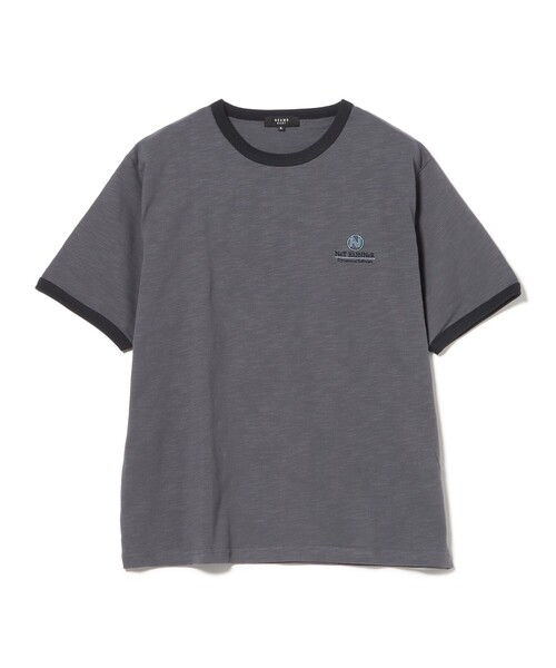 BEAMS HEART（ビームスハート）の「【7/16値下げ】モダン配色 リンガー Tシャツ（ユニセックス）（Tシャツ/カットソー・メンズ・チャコールグレー/ブラウン・SMALL/MEDIUM/LARGE）」の11枚目の写真