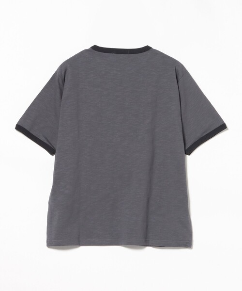 BEAMS HEART（ビームスハート）の「【7/16値下げ】モダン配色 リンガー Tシャツ（ユニセックス）（Tシャツ/カットソー・メンズ・チャコールグレー/ブラウン・SMALL/MEDIUM/LARGE）」の12枚目の写真