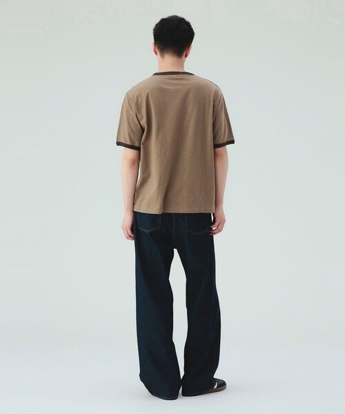 BEAMS HEART（ビームスハート）の「【7/16値下げ】モダン配色 リンガー Tシャツ（ユニセックス）（Tシャツ/カットソー・メンズ・チャコールグレー/ブラウン・SMALL/MEDIUM/LARGE）」の15枚目の写真