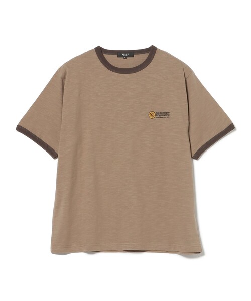 BEAMS HEART（ビームスハート）の「【7/16値下げ】モダン配色 リンガー Tシャツ（ユニセックス）（Tシャツ/カットソー・メンズ・チャコールグレー/ブラウン・SMALL/MEDIUM/LARGE）」の18枚目の写真
