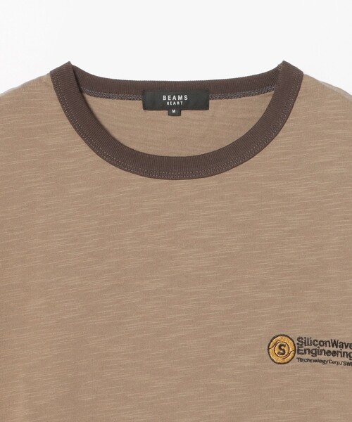 BEAMS HEART（ビームスハート）の「【7/16値下げ】モダン配色 リンガー Tシャツ（ユニセックス）（Tシャツ/カットソー・メンズ・チャコールグレー/ブラウン・SMALL/MEDIUM/LARGE）」の19枚目の写真